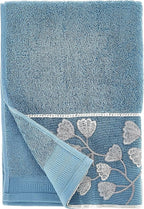 Zahari Home Capri Modern Bathroom Towel Set - 3 Piece Set, Bath Towel, Hand Towel and Wash Towel - Classic Luxury Contemporary Decor - Beautiful Bath Ensemble - Unique Royal Blue