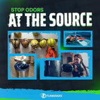 FunkAway Big Jobs Aerosol Spray, Extreme Odor Eliminator, Fresh Scent, White, 2 Pack of 13.5 oz. Sprays for Shoes, Pets, Large Non-Washables