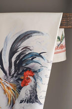 Maison d' Hermine Kitchen Towels Set of 2 100% Cotton 27.50" x 20" Reusable Cloth Tea Dish Towels Absorbent with Hanging Loop for Kitchen, Home, Dining, Cocktail Parties Spring/Summer (Campagne)