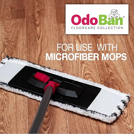 OdoBan Ready-to-Use Hard Surface Floor Cleaner, Streak Free and Neutral PH Formula, 1 Gallon, Scentless