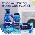 Downy Balance In-Wash Laundry Scent Booster Beads, Crisp Rain and Blue Eucalyptus scent, 18.2 oz, laundry scent beads, Long-lasting Freshness