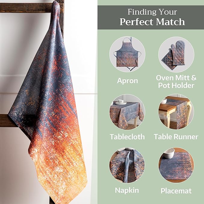 Maison d' Hermine Kitchen Towels Set of 3 100% Cotton 27.50" x 20" Reusable Cloth Tea Dish Towels Absorbent with Hanging Loop for Kitchen, Home, Dining, Cocktail Parties (Imperfection)