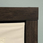 Sauder Stow-Away 4-Cube Organizer, in Smoked Oak Finish