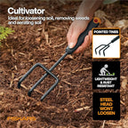 Fiskars Vegetable Garden Tool Set with Vegetable Shears, Seed Sower, Trowel, Cultivator, Weeder, and L/XL Garden Gloves for Indoor or Outdoor Gardening (6 Piece Kit)