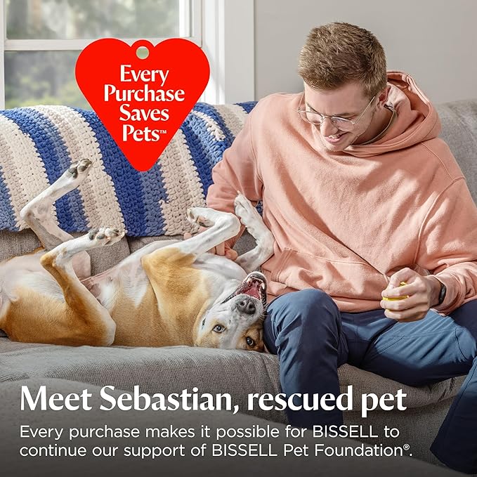 Bissell PowerClean 200W Self-Standing Cordless Vacuum w/Tangle Free Brush Roll, Removeable Battery, Wall Mount, Upholstery Tool & Bright Headlights, 4173