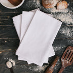 DG Collections 100% Cotton Flour Sack Towels – 24 Pack, 27x27 Inches, White, Lint-Free, Pre-Washed, Hemmed Edges – Reusable Kitchen Towels for Cleaning, Embroidery, Printing & Crafts - White