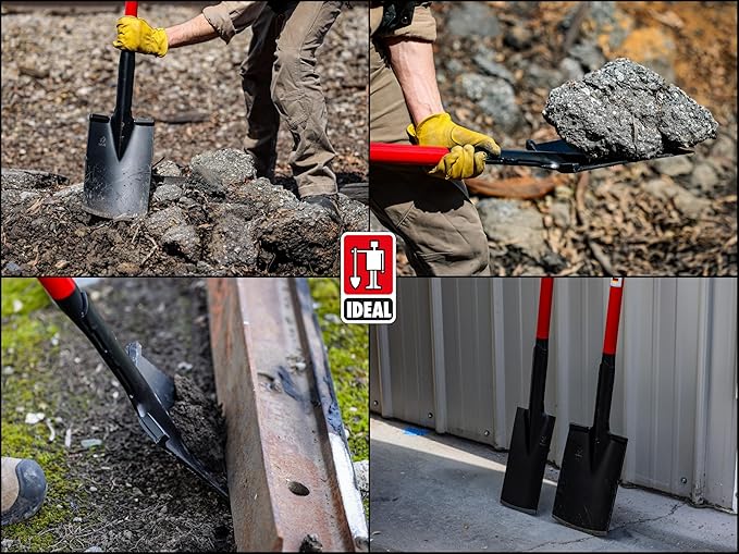 IDEALSPATEN - Made in Germany Since 1899 - Kraftspaten Slim Demo Digger, All Steel, Sharpened Edge, Breaker Bar 11lb - 49in (Kraftspaten Slim)#IS160