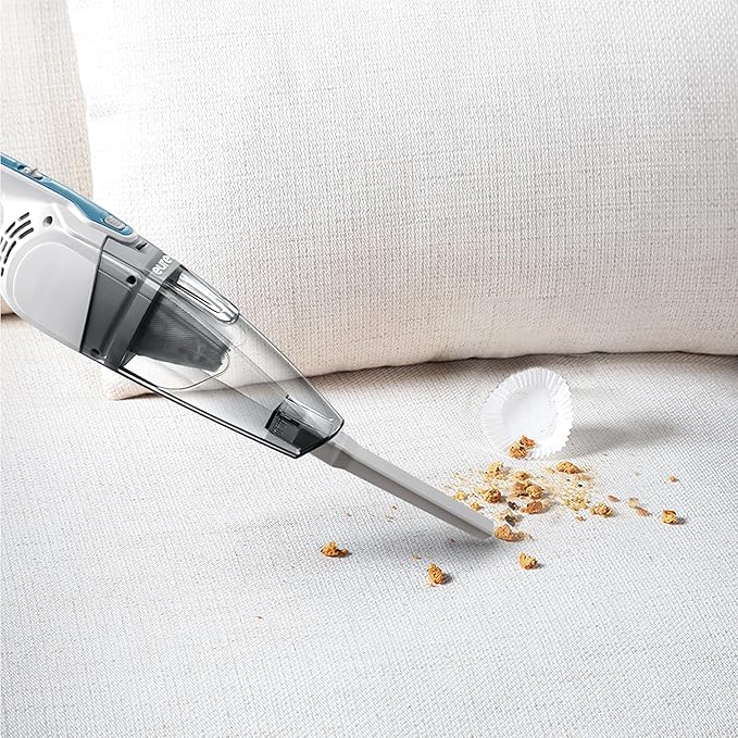 Eureka Corded Stick Vacuum Cleaner for Home Pet Hair, Lightweight Stick Vacuum Cleaner with Powerful Suction for Carpet Tile and Hard Floor, Aqua Blue, 3-in-1 Handheld Vac NES100