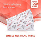 Diamond Wipes Pre-moistened Hand Wipes - “BBQ and Grill” Logo 10x8” Extra Thick Pack of 1000 Individually Wrapped Wet Wipes For Cookouts, BBQs, Catering