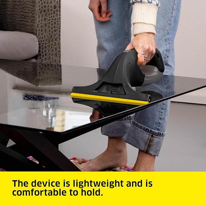 Kärcher WV 1 Plus Black Edition Window Vacuum Squeegee - for Showers, Mirrors, Glass, & Countertops - 10 in. Squeegee Blade
