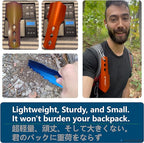 NACETURE Ultralight Backpacking Trowel Aluminum Shovel Small Potty Multitool with Longer Handle Design Essential for Hiking, Camping and Survival Bags(Black 1 Pack)