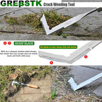 GREBSTK Crack Weeder Crevice Weeding Tool Manual Weeder Beech Handle Lawn Yard Gardening Tool