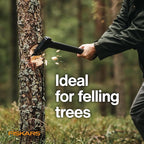 Fiskars X15 Splitting Axe, Tree Branch Cutter and Wood Splitter (23.5-Inch Axe) with Shock-Absorbing Handle