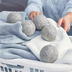 GLEENER Dryer Dots Fabric Softener | 100% New Zealand Wool | Extra large 3 pack | Grey (3)