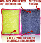 Nano Sponge Cleaning Sponges. Supersized Everyday Heavy Duty Household Kitchen and Dish Sponge. 2 Pack. 4.5 x 3