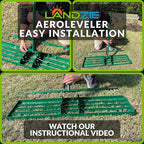 Landzie AeroLeveler - The Lawn Leveling Rake That Never Flips - Patented 24" inch Wide Pneumatic Lawn Level for Yard, Dirt, Soil, Sand, Provides Stability and Control (Pneumatic 24" Leveling rake)