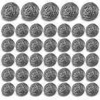 40 Pack Steel Wool Scrubber Pads, Stainless Steel Scrubber, Scrubbing Scouring Pad, Steel Wool Scrubbers for Pots and Pans, Stoves,Broiler Racks,Grills and More