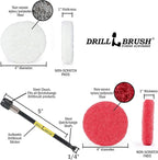 Drill Brush - Drill Attachment - Bathroom - Power Scrubber Pads - Cleaning Pads - Bath - Shower Door - Scouring Pad Kit - Bath Mat - Bathroom Sink - Shower Cleaner - Vinyl Flooring - Scrub Pads