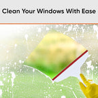 Superio 6” Window Squeegee with Grip Handle and Hanging Hook. (Red)