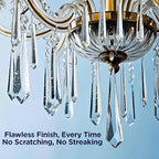 Sparkle Plenty Chandelier Cleaner Drip Dry Spray No Wipe - Dust Remover & Streak Free Glass Cleaner Spray for Chandeliers Crystals & Window Screen Surface - All Purpose Cleaning Supplies (32 oz)