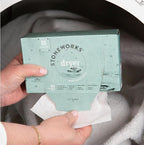 Grab Green Stoneworks Cruelty-Free Dryer Sheets | Softens Fabrics, Freshens Clothing & Reduces Static-Cling and Wrinkles | Plant Based | Fragrance-Free (80 Sheets)