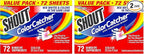 Shout Color Catchers for Laundry, Allow Mixed Washes, Prevents Color Runs and Maintains Original Clothing, 72 Count - Pack of 2 (144 Total Sheets)