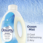 Downy Rinse Laundry Odor Remover, Ocean Mist Scent, 62 FL OZ, Fabric Softener and Laundry Odor Removal Rinse