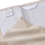 Homaxy Premium Kitchen Towels(18”x 28”, 8 Pack), Large Cotton Kitchen Hand Towels, Flat and Terry Dish Towels, 380 GSM Highly Absorbent Tea Towel Set with Hanging Loop, Khaki