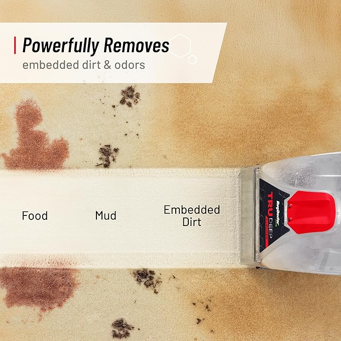 Rug Doctor Pet TruDeep Carpet Cleaner, Pet Upholstery Tool, Best-In-Class Suction Power, Dual Brush Cross-Action Technology for One-Pass Cleaning