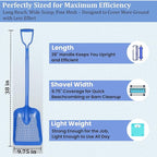 Sand Dipper Treasure Shovel Digger Sifter - Tough Plastic Shovel for Beach, Chicken Coop Poop, Goat Stall Cleaning, and Backyard Barns