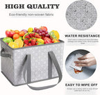 WISELIFE Reusable Grocery Bags [6 Pack],Large Grocery Tote Bag Water Resistant Shopping Bags Foldable Grocery Bag for Clothes,Shoes and Picnic