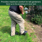 Edger Lawn Tool, Manual Garden Edger Long Handle 40-48 inch, Steel Hand Saw-Tooth Border Sidewalk Landscape Yard Grass Weed Half Moon Edger Shovel for Lawns