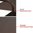 Simple Houseware 3-Tier Closet Storage with 2 Drawers, Brown