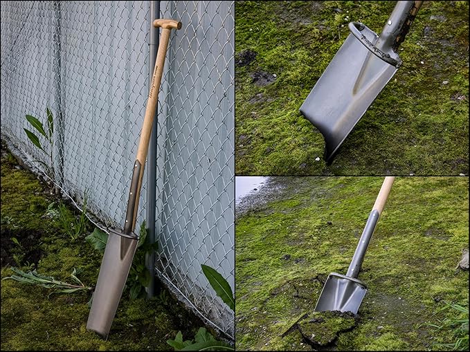 IDEALSPATEN - Made in Germany Since 1899 - Dresden Ditch Digger - T-Handle Professional Trench Irrigation Digging Spade 7.75lb - 51in (Dresden)#IS140