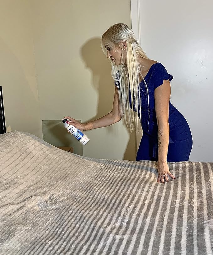 Spray Fresh Fabric Refresher - Deodorizer & Freshener for Clothing, Bedding, Luggage, Furniture & More - Eliminates Smoke Smell & Other Pesky Odors - Helps Prevent Fabric from Wrinkling (Baby Powder)