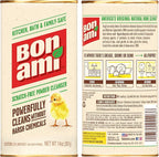 BON AMI Powder Cleanser for Kitchens & Bathrooms - All Types of Surfaces, Cleans Grime & Dirt, Polishes Surfaces, Absorbs Odors (3 Pack)