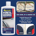 STAR BRITE Vinyl Cleaner, Polish & Protectant - Clean, Renew, Brighten & Protect All Vinyl Surfaces - Marine Grade Shampoo, Polish & UV Protection