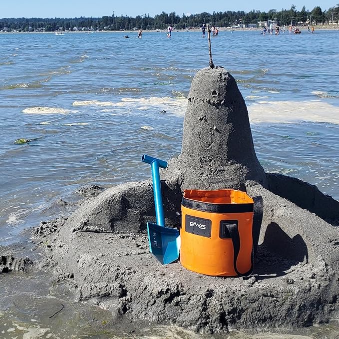 DMOS Nomad Shovel - Lightweight Aluminum Trowel for Camping, Overland, Hunting, & Off-Road Use - Azure - Mini