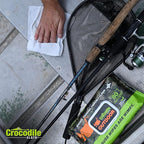 Crocodile Cloth Outdoor Cleaning Wipes – 80 Count Plant-Based Cloths (15"x10"), Skin Safe, Pre-Moistened, Aloe & Vitamin E Infused, Large, Absorbent, Multi-Surface Disposable Wipes