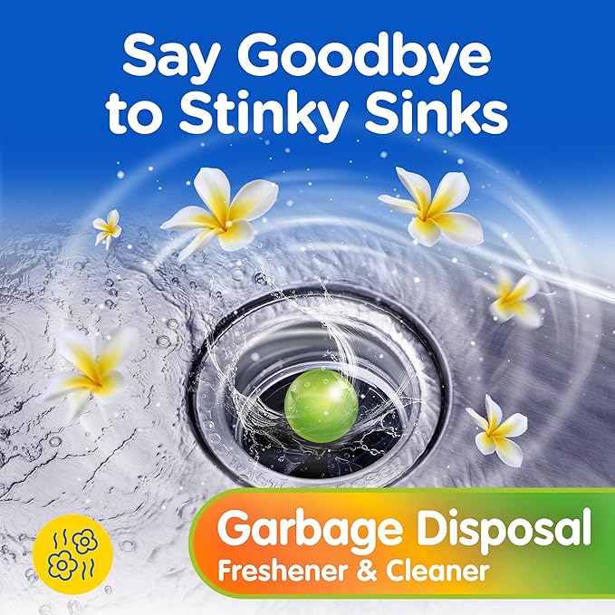 COMPAC HOME Plink Garbage Disposal Cleaner and Deodorizer, Air Fresheners for Garbage Disposal, Simply Fresh Scent, Home Cleaning Products for Kitchen Sink and Clogged Drains, 20 Count (Pack of 1)