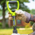 Earthwise 26.5 Inch Carbon Steel D-Handle Compact Collapsible Trenching Mini-Shovel