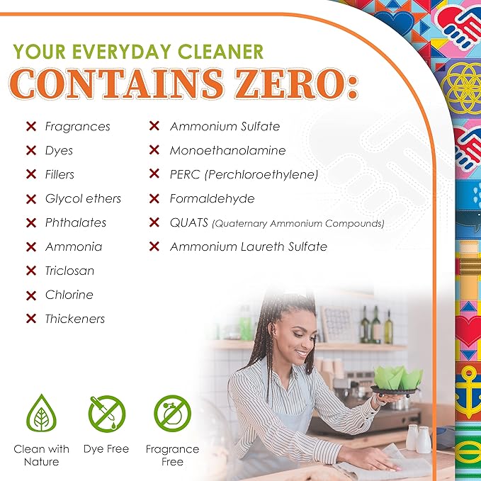 Everyday Cleaner - Multipurpose Cleaner Spray, Kitchen Counter Cleaner, Natural Cleaning Products, Multi-Surface Household Solution, 1 Empty Bottle Spray (16oz) & 2 Refills (3oz each)