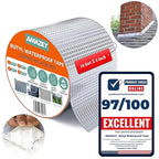 Premium 4in x 16ft Butyl Waterproof Tape - Duct Pipe Sealant Tape Repair Seal Leak Pipe Aluminium Rubber Sealer Window Silicon Metal Silicon Sealing Adhesive Roof