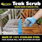 STAR BRITE Teak Care Kit 32 OZ - Cleaner, Brightener Spray & Teak Oil for Fine Woods (081205)