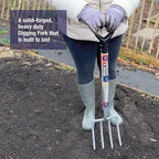 Spear & Jackson Neverbend Carbon Digging Fork – Durable Carbon Steel Garden Fork for Heavy-Duty Digging and Cultivation