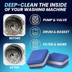 Washer & Dishwasher Cleaner Tablets - 2-in-1 Deep Cleaning for Pet Owners - Remove Pet Hair, Smells & Hard Water Build-Up - HE & Septic Safe - Scented Descaler Pods with Citric Acid - 56 Tabs, Citrus