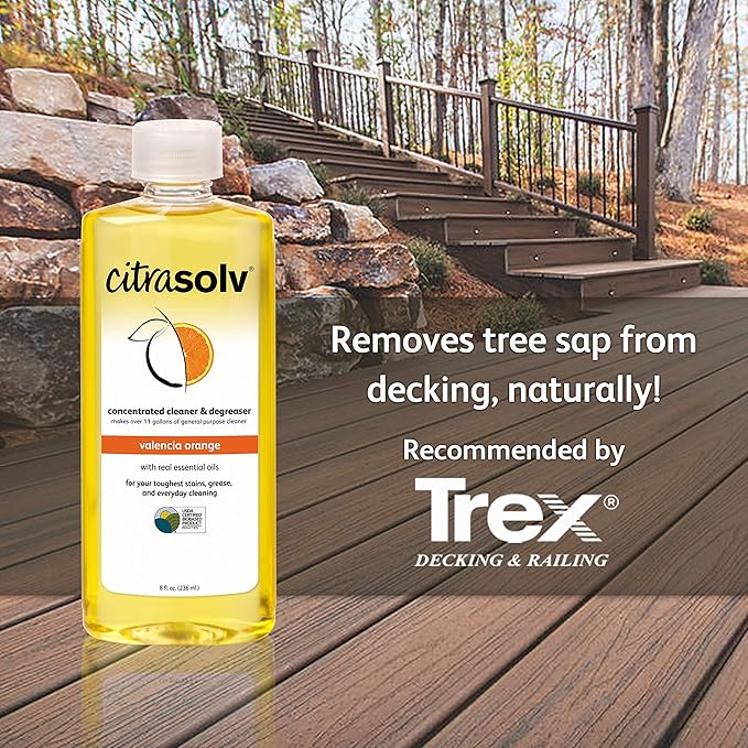 Citra Solv Concentrated Cleaner & Degreaser, Deodorizer, Paint & Adhesive Remover, for Home and Outdoor, Natural Orange Oil, Safe, Valencia Orange - 32 Fl Oz (2-Pack)