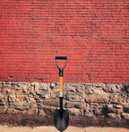 Ashman Round Shovel (Medium) – (2 Pack) – 27 Inches in Length, Durable Handle, Round Shovel with Comfortable Grip with a Sturdy Blade, Multipurpose Premium Round Point Blade Shovel.