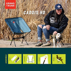 GRAND TRUNK Caddis HD – Heavy Duty Portable Outdoor Chair, Lightweight Camping Chair, Compact Folding Design for Travel, Backpacking & Outdoor Adventures (Storm Blue)