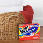 Shout Color Catchers for Laundry, Allow Mixed Washes, Prevents Color Runs and Maintains Original Clothing, 24 Count - Pack of 12 (288 Total Sheets)